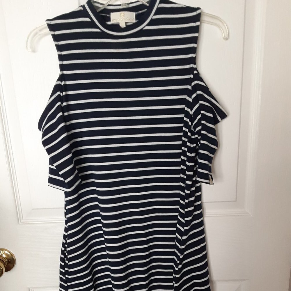 Simply Southern  Size Small Black & White Striped Dress.